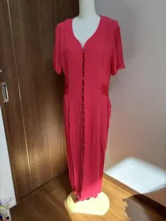 ♡ビンテージ vintage 半袖 ロングワンピース オケージョン