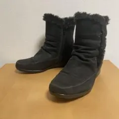 美品 TEXCY ブラックブーツ24cm
