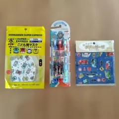 バンダイ 歯ブラシ3本セット＆スクスポ　こども用マスク＆ツクリエ　ガーゼ布