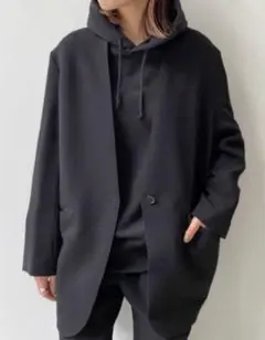 L'Appartement No Collar Relax Jacket 黒のサムネイル