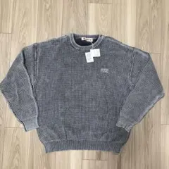 新品未使用　BAYFLOW　フェード加工　あぜ編み　味だしニット　L　ベイフロー