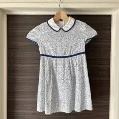 familiar 花柄 襟付き 半袖ワンピース 110