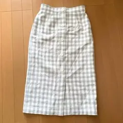 NATURALBEAUTY BASIC チェック　タイトスカート