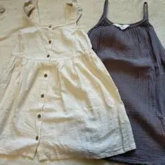 H&M アイボリー スカート EUR 110 グレー　2枚セット