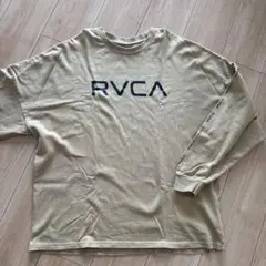 RVCA 長袖カットソー ベージュ ロゴテープのサムネイル