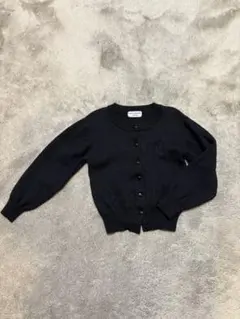 Miki House ブラック カーディガン T126-86