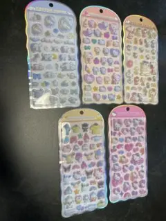 サンリオ コットンパフィーシール　スヌーピー５枚セット正規品