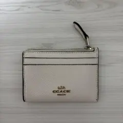 COACH ホワイト レザー カードケース