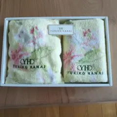 YUKIKO HANai 花柄フェイスタオルハンドタオル2枚セット