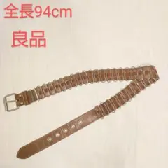 アメカジ 編み込み風レザーベルト ブラウン 無印良品 ユニクロ y2k