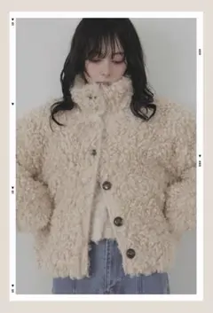 新品　プードルファーブルゾン　esicaエシカ　LIANリアン