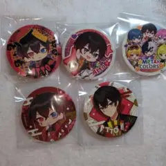 アンプタックカラーズ　あっと　AMP×TAKcolors缶バ5個セット