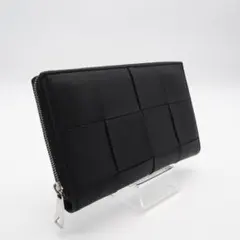 BOTTEGA VENETA ラウンドファスナー長財布 カセット レザー AB