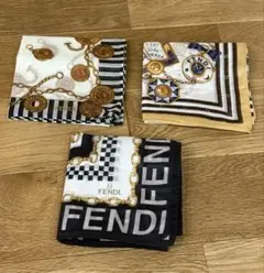 美品！！【フェンディ　ハンカチ　3点セット】
