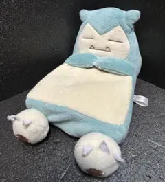 T1805☆極美品☆ ポケモンドールズハウス☆カビゴンベッド ☆ぬいぐるみ