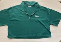 INGNI トップス 短丈 キッズ レディース 緑 ハーフジップ ストリート