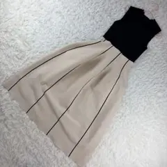 極美品　mystrada マイストラーダ　フレアニットワンピース　38