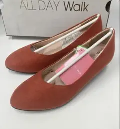 オールデイウォーク（22cm）オレンジ アキレス パンプス