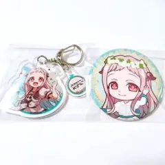 * 地縛少年花子くん　八尋寧々　2点　キーホルダー&缶バッジ*