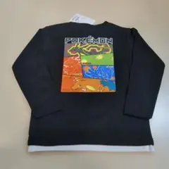 新品！ポケモン　レックウザ　長袖Tシャツ　トップス　重ね着風　ロンT　110