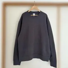 ZARA 裏起毛　スウェット　トレーナー　チャコール　メンズ　サイズL