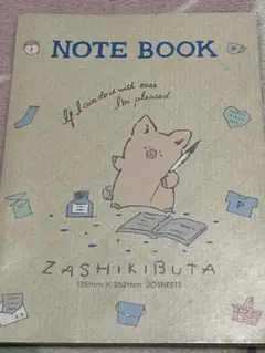 1985年　サンリオZASHIKIBUTA ザシキブタ　ノート