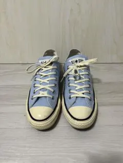 美品　24.5cm ALL STAR US コンバース　ローカット　青　ブルー