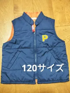 PERSON'S ネイビーオレンジ ダウンベスト