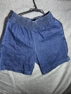【美品】GU デニムショートパンツ Mサイズ インディゴ