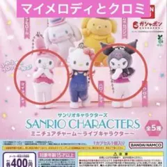 サンリオキャラクターズ　ライブキャラクターズ　マイメロディ　クロミ　2点セット