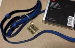 ライカ Leica 本革カメラストラップ 青