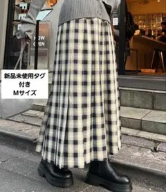 CIAOPANIC TYPY　すっきり見えチェックプリーツイージースカート