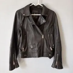 【本革‼️】ZARA ラムレザー trf ライダースジャケット