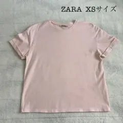 ZARA Tシャツ XSサイズ　半袖　ピンク　美中古品　ザラのサムネイル