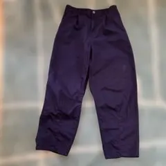 SHOO・LA・RUE 綿ネイビー ツイルカーブパンツ