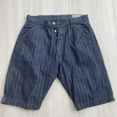 EVISU エヴィス エビス カモメ ヘリンボーン デニムショーツ 34のサムネイル
