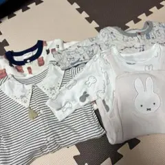 ベビーロンパース まとめうり ミッフィー コトリ うさぎ ボーダー