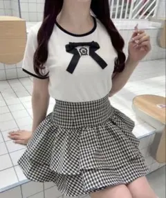 evelyn リボンモチーフTシャツ OWBKのサムネイル