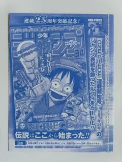 週刊少年ジャンプ　2023年6・7合併号付録　モンキー・Ｄ・ルフィ　P-033