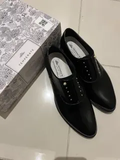 【新品未使用】TEMPERATE ブラック レインシューズ