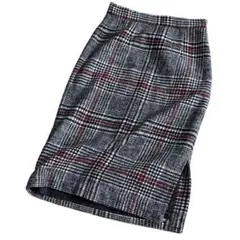 プロポーションボディードレッシング レディース タイトスカート チェック柄 黒