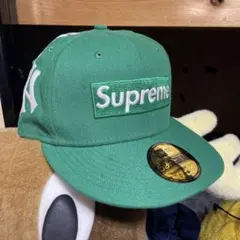 Supreme newera 59FIFTY ヤンキースBox logo 緑