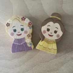 木製ラプンツェルとベル人形セット