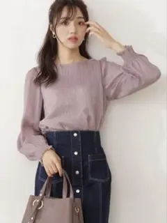 PROPORTION BODY DRESSING プリーツシャーリングブラウス