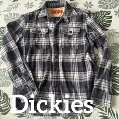 最終お値下げ❗️Dickies 長袖シャツ Medium ブラック/グレー