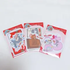 トムとジェリー ステッカー 3枚セット / 非売品 セブン限定 DARS シール