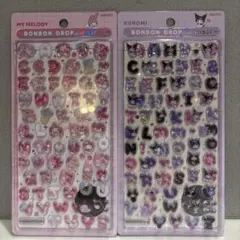 【国内正規品】ボンボンドロップシール　サンリオ文字　マイメロ　クロミ　セット販売