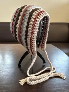 ボンネット　フード帽　ニット帽　バラクラバ