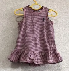 新品　ラルフローレン　6M\6ヶ月　ワンピ風ロンパース