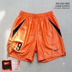 希少美品 OLD NIKE ゲームパンツ サテン光沢 高品質 日本製 Y2Kのサムネイル